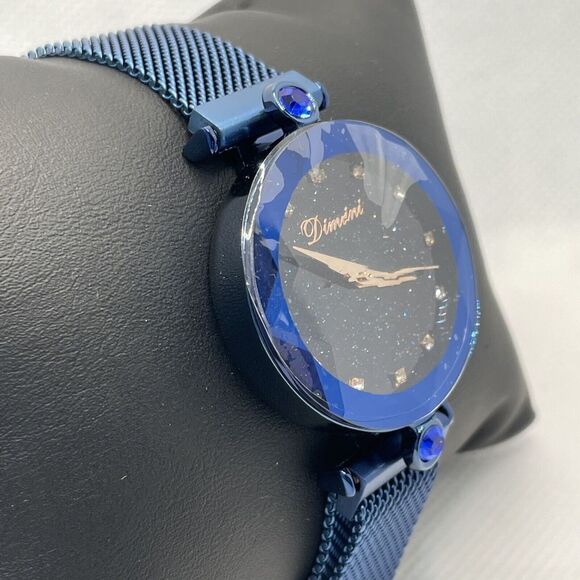 RORIOS Fashion AA-BT002 Women Blue Stainless Steel Analog Dial Quartz Watch YR60 - Picture 3 of 10